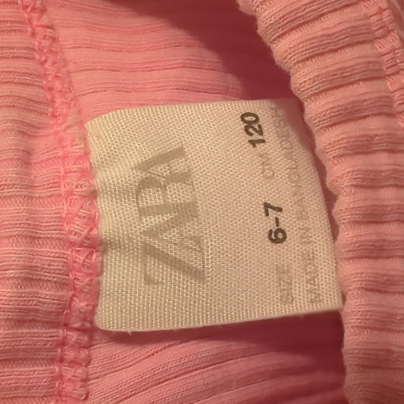Zara | Pink Cropped Ribbed Tank Top - Picture 2 of 2